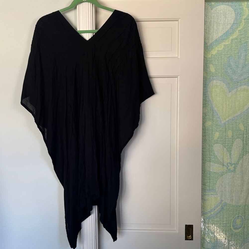 Swim Coverup V-Neck Embellishments Coverup Dress Black Coco Kai NEW - Picture 15 of 15